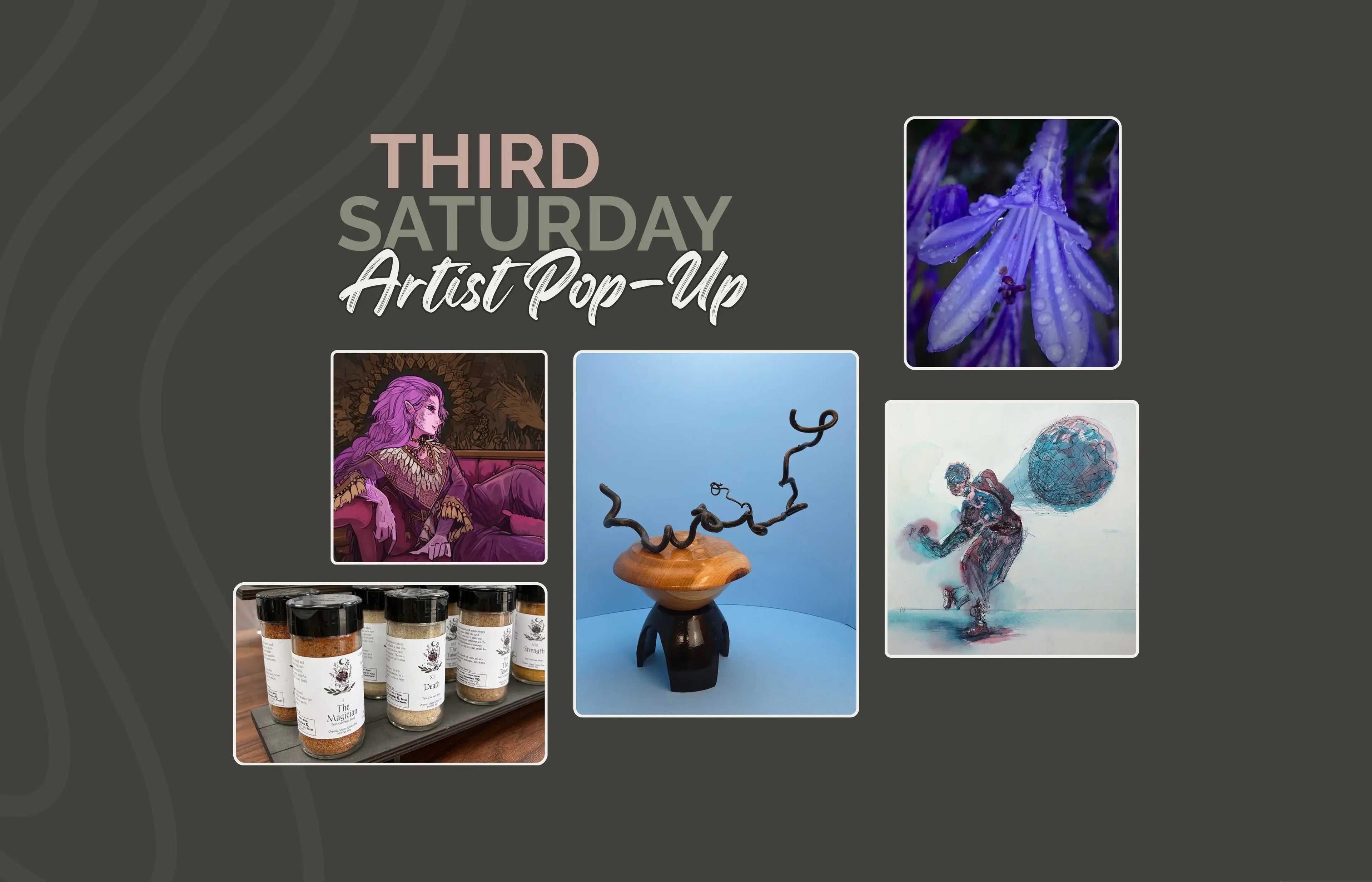 Third Saturday Artist Pop-Up at Madison Art Market featuring artwork from Wisconsin artists and makers in Madison, Wisconsin.